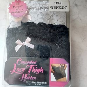 Concealed carry thigh holster and garter belt